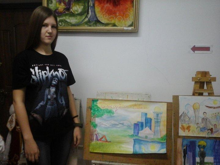 Призовые места на городском конкурсе рисунков "Елің сүйген Елбасы"