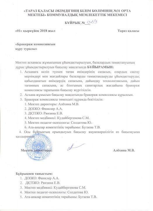 бракераж комиссиясы
