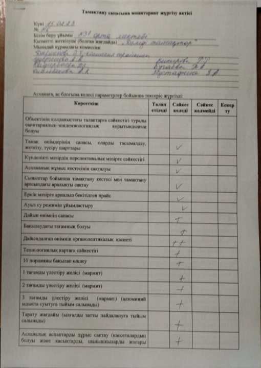 Тексеру актісі