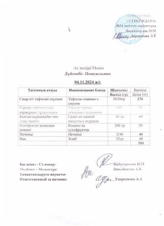 Ас мәзірі