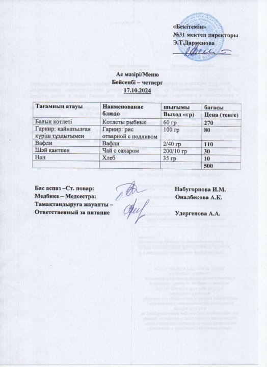 Ас мәзірі